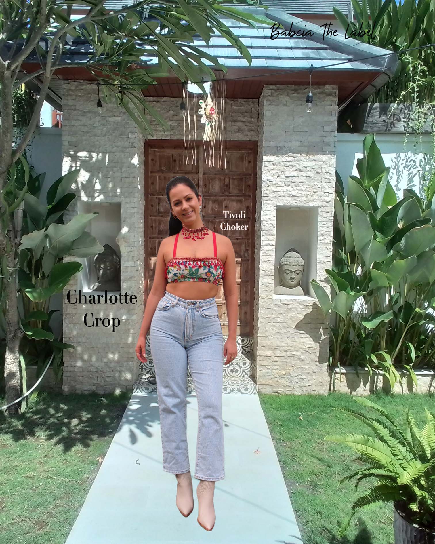 Charlotte Crop - with beaded trim