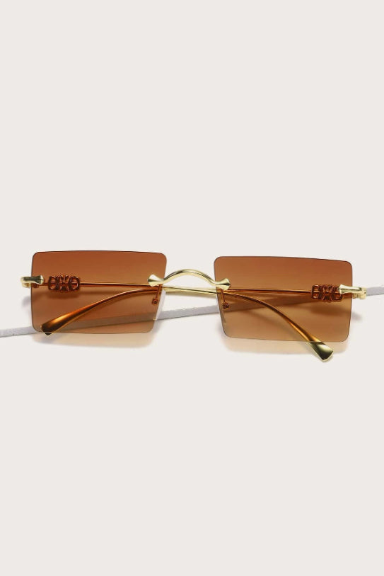 Retro Rimless Sunglasses