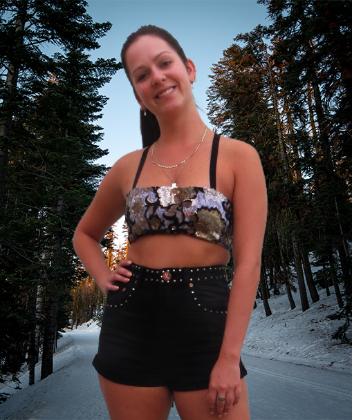 Tinkerbell Sequin Crop