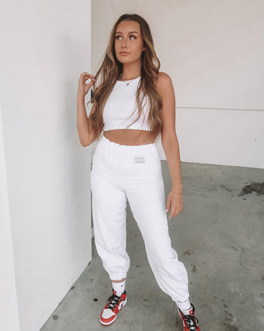 BB Slim Sweat Pants - White