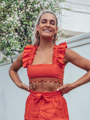 Camilla Skirt - Tangerine