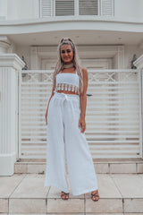 Gabby Crop - White