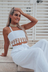 Camilla Pant - White