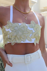 Lucinda Embroidered Crop
