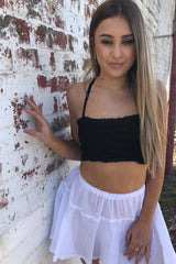 St Tropez Crop - Black - Babcia The Label