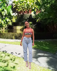Charlotte  Crop - with beaded trim