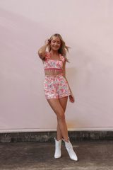 Simona Butterfly Crop - Beaded Trim